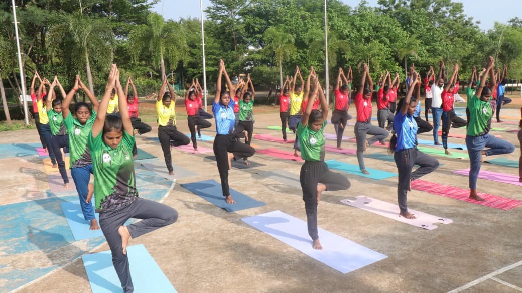 சேது பாஸ்கரா வேளாண்மை கல்லூரியில் சர்வதேச யோகா தின விழா